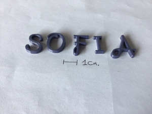 sofia uppercase and lowercase 3d letters stl file 3D Print Model