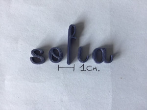 sofia uppercase and lowercase 3d letters stl file 3D Print Model