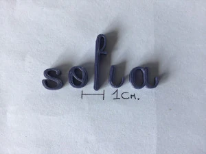sofia uppercase and lowercase 3d letters stl file 3D Print Model