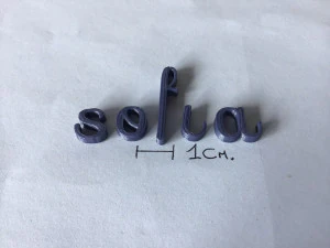 sofia uppercase and lowercase 3d letters stl file 3D Print Model