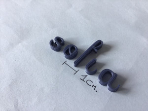 sofia uppercase and lowercase 3d letters stl file 3D Print Model