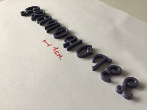 grandhotel uppercase and lowercase 3d letters stl file 3D Print Model