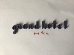 grandhotel uppercase and lowercase 3d letters stl file 3D Print Model