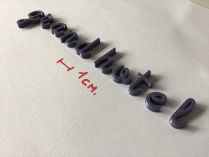 grandhotel uppercase and lowercase 3d letters stl file 3D Print Model