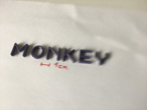 monkey uppercase and lowercase 3d letters stl file 3D Print Model