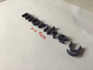 monkey uppercase and lowercase 3d letters stl file 3D Print Model