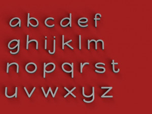 monkey uppercase and lowercase 3d letters stl file 3D Print Model