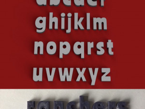 ranchers uppercase and lowercase 3d letters stl file 3D Принт Модель