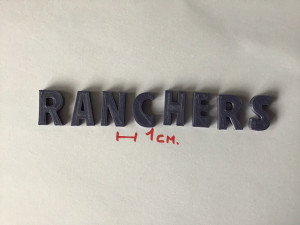 ranchers uppercase and lowercase 3d letters stl file 3D Принт Модель