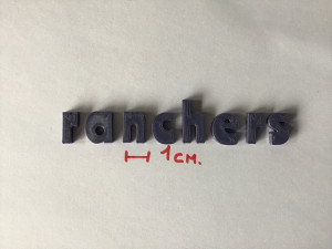 ranchers uppercase and lowercase 3d letters stl file 3D Принт Модель