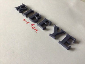 ribeye uppercase and lowercase 3d letters stl file Modelo de Impressão 3D