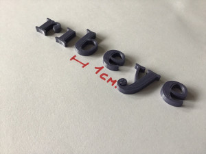 ribeye uppercase and lowercase 3d letters stl file Modelo de Impressão 3D