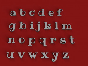 ribeye uppercase and lowercase 3d letters stl file Modelo de Impressão 3D