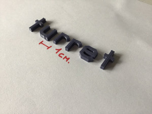 turret uppercase and lowercase 3d letters stl file 3D Print Model