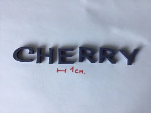cherry uppercase and lowercase 3d letters stl file 3D Print Model