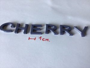 cherry uppercase and lowercase 3d letters stl file Model Cetak 3D