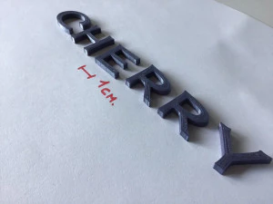 cherry uppercase and lowercase 3d letters stl file 3D Print Model