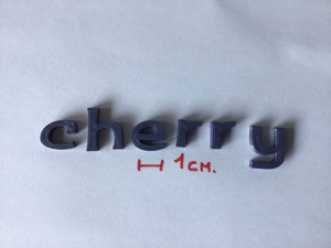 cherry uppercase and lowercase 3d letters stl file Model Cetak 3D