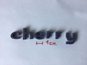cherry uppercase and lowercase 3d letters stl file 3D Print Model
