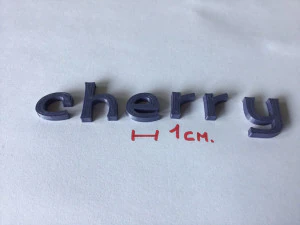 cherry uppercase and lowercase 3d letters stl file 3D Print Model