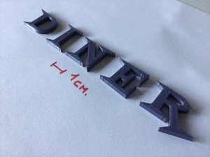 diner uppercase and lowercase 3d letters stl file 3D Print Model