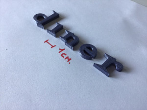 diner uppercase and lowercase 3d letters stl file Modèles 3D en vedette
