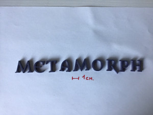 metamorph uppercase and lowercase 3d letters stl file 3D 프린트 모델
