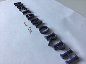 metamorph uppercase and lowercase 3d letters stl file 3D 프린트 모델