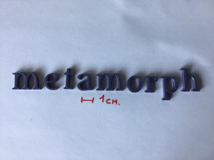 metamorph uppercase and lowercase 3d letters stl file 3D 프린트 모델