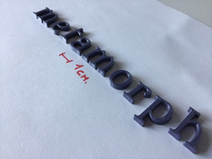 metamorph uppercase and lowercase 3d letters stl file 3D 프린트 모델