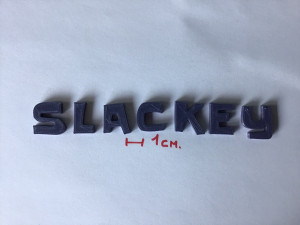 slackey uppercase and lowercase 3d letters stl file 3D 프린트 모델