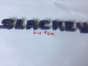slackey uppercase and lowercase 3d letters stl file 3D 프린트 모델