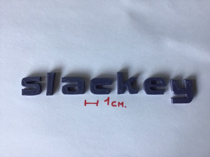slackey uppercase and lowercase 3d letters stl file 3D 프린트 모델