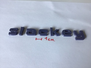 slackey uppercase and lowercase 3d letters stl file 3D 프린트 모델