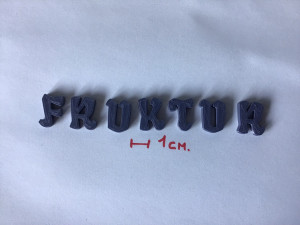 fraktur uppercase and lowercase 3d letters stl file 3D Print Model