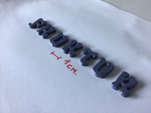 fraktur uppercase and lowercase 3d letters stl file 3D Print Model