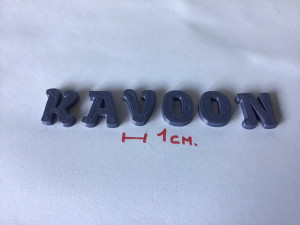 kavoon uppercase and lowercase 3d letters stl file 3D Baskı Modeli