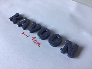kavoon uppercase and lowercase 3d letters stl file 3D Baskı Modeli