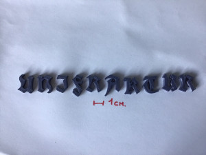 unifraktur uppercase and lowercase 3d letters stl file 3D Print Model