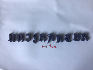 unifraktur uppercase and lowercase 3d letters stl file 3D Print Model