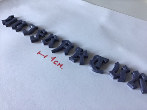 unifraktur uppercase and lowercase 3d letters stl file 3D Print Model