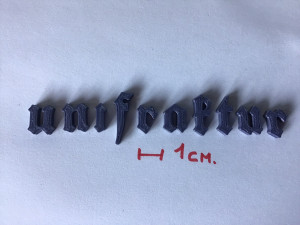 unifraktur uppercase and lowercase 3d letters stl file 3D Print Model