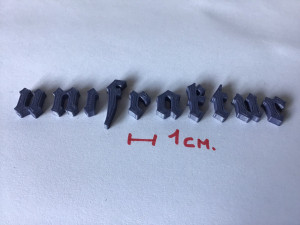 unifraktur uppercase and lowercase 3d letters stl file 3D Print Model