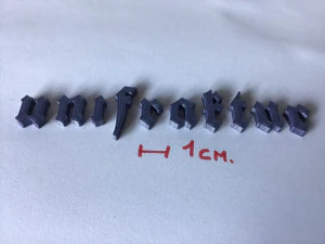 unifraktur uppercase and lowercase 3d letters stl file 3D Print Model
