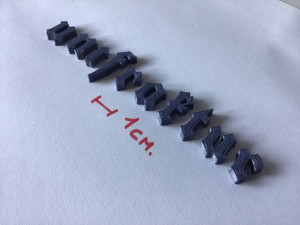 unifraktur uppercase and lowercase 3d letters stl file 3D Print Model