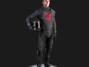 biker rigged 3D Модель