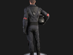 biker rigged 3D Модель