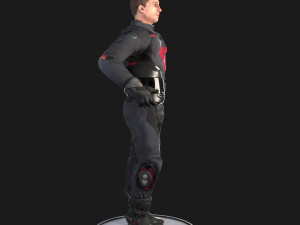 biker rigged 3D Модель