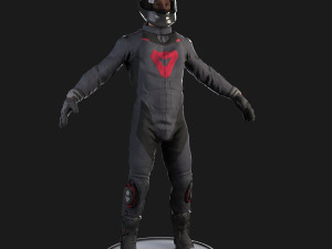 biker rigged 3Dモデル