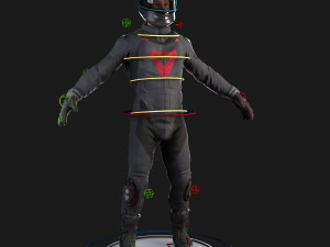 biker rigged 3D Модель